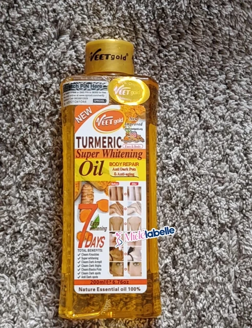 Huile Corporelle Veet Gold Réparatrice Et Éclaircissante 1000ml - Anti-vergetures - Neuf