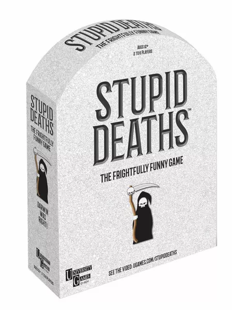 Stupid Deaths Board Game - The Frightfully Funny Game - Family True Or False