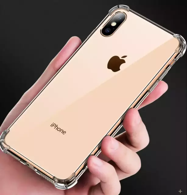 Durchsichtige stoßfeste Hülle für iPhone 11 Pro Max XR XS 8 7 weiche TPU Edge Silikon