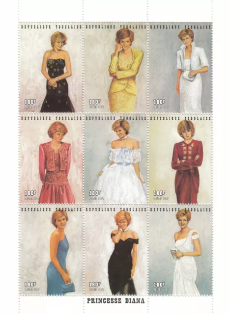 (11554) Princess Diana Death minisheet Togo MNH 1997