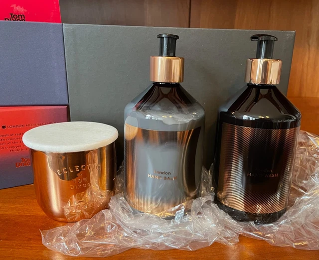 NIB 3-Piece Tom Dixon Eclectic “London” Set; Candle, Hand Wash, Hand Balm RARE!