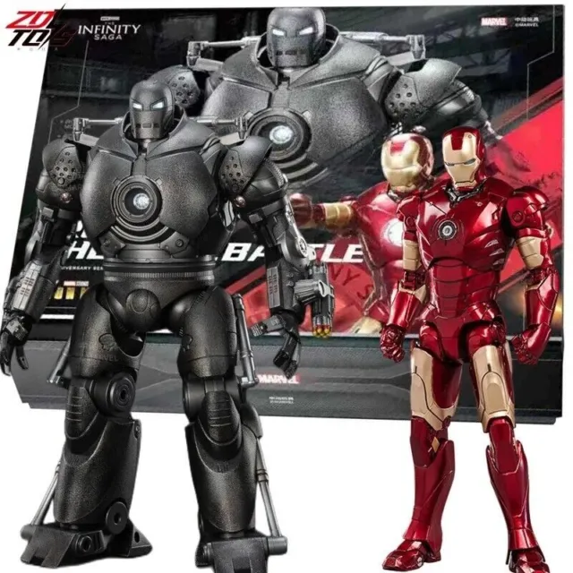 PACK IRON MAN THE FINAL BATTLE MK3 + IRON MONGER lumineux Led MARVEL 1:10