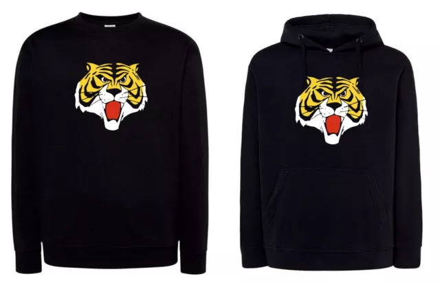 FELPA TIGERMAN NERA cartoon uomo tigre cappuccio o girocollo manga tiger man EUR 25 99 PicClick IT