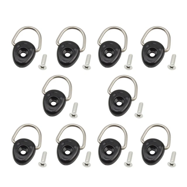 Backrest buckle Kayak D Ring Buckle Boat Repair Attachment Screws 2/4PCS