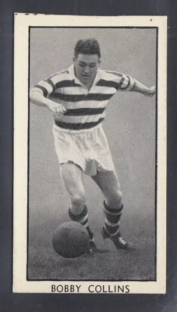 1956 D C Thomson Wizard Famous Footballers set 24 #24 Bobby Collins, Celtic