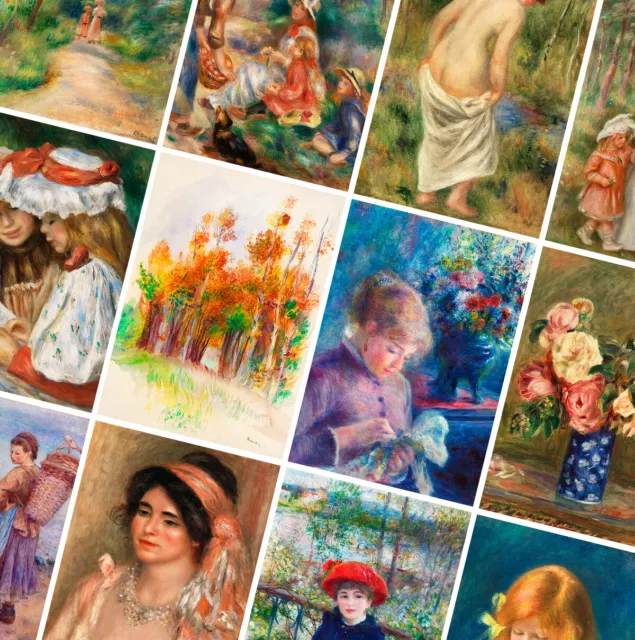 RENOIR Paintings - Poster Prints Repro - Vintage Fine Art - A4 A3 A2 - Gift Idea