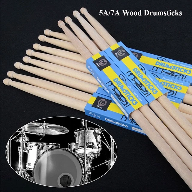 MUSICAL INSTRUMENT PLASTIC Drum Sticks Wood Drumsticks Percussion Tool ...