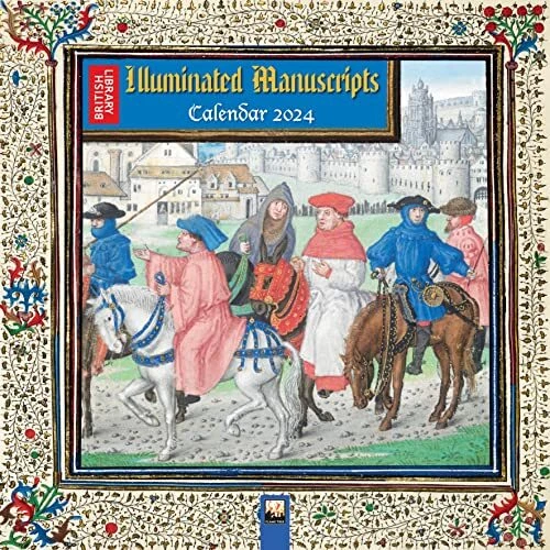 BRITISH LIBRARY ILLUMINATED Manuscripts Wall Calendar 2025 (Art
