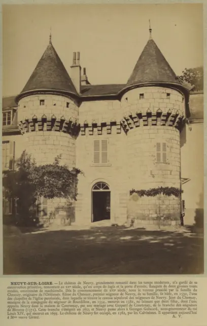 France, Neuvy-sur-Loire, Le Château de Neuvy vintage albumen print print print print print print print print print print print run al