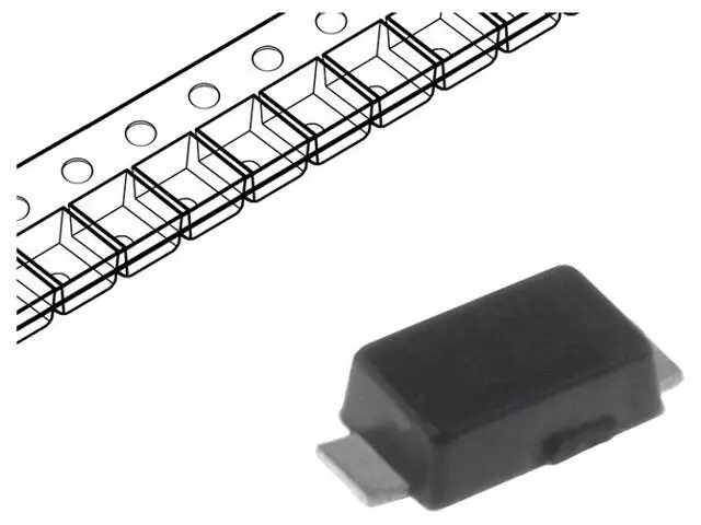 5X BZD27C3V9P-E3-08 Diode: Zener 0,8W 3,9V SMD Rolle,Band DO219AB einzelne Diod