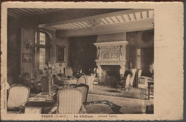CPA - 95 - VIGNY - Le Château - Le Grand Salon