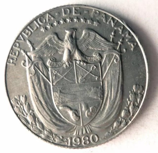 1980 Panama 1/4 Balboa - Ausgezeichnete Münze Panama Bin #2