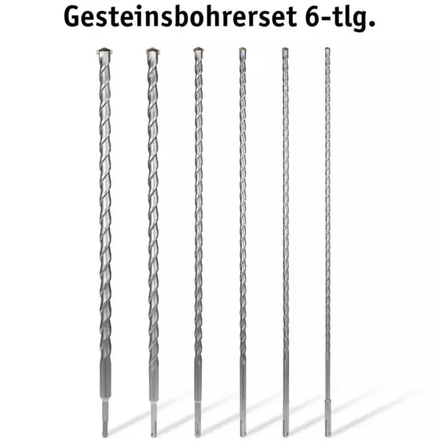 Walter SDS Gesteins Bohrer Set 6tlg. 600 mm Betonbohrer Ersatzbohrer Steinbohrer 2