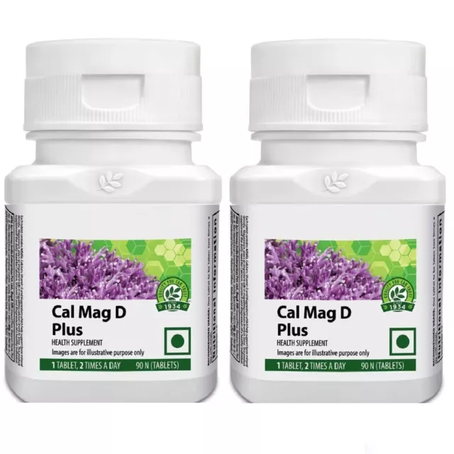 Amway Nutrilite Cal Mag D Plus 90 tablet bottle pack of 2 bottles free shipping