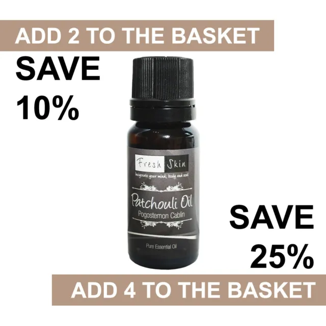 Patchouli Essential Oil 10ml - 100% Pure & Natural Essential Oils - Aromatherapy