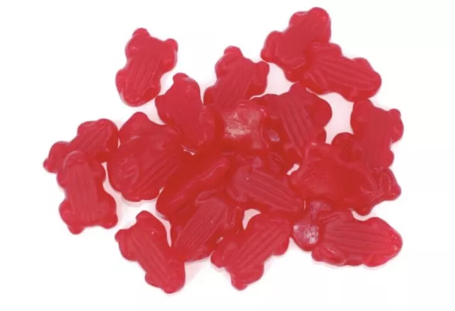 8kg ALLSEPS RED FROGS RASPBERRY JELLY SOFT BULK LOLLIES CANDY BUFFET SWEETS