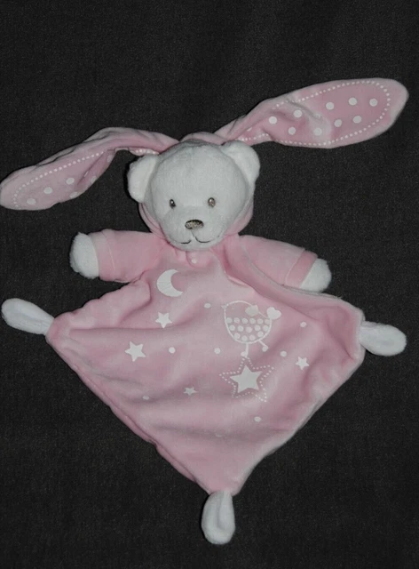 Doudou Plat Ours Déguisé Lapin Rose SIMBA TOYS NICOTOY KIABI Luminescent  TTBE
