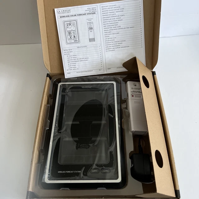 LA CROSSE TECHNOLOGY Wireless Color Weather Station Model S88907 New In