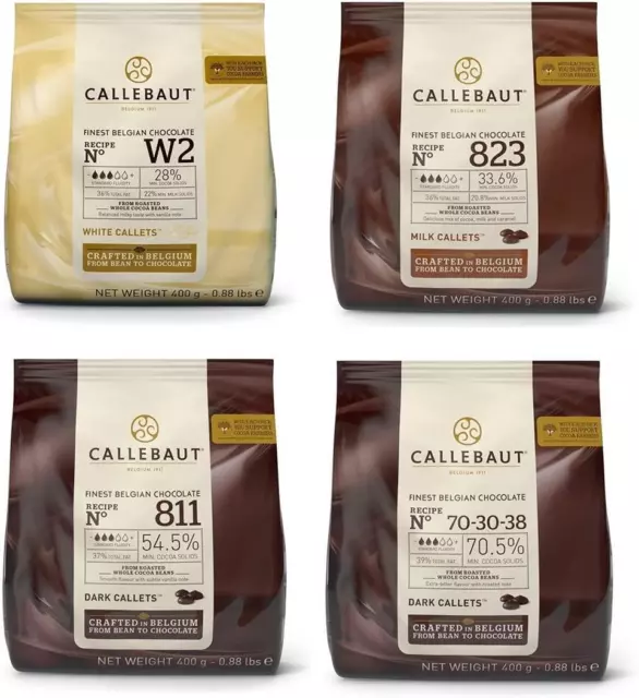 Callebaut Gold Caramel Chocolate Easimelt Callets Finest Belgian Chocolate  2.5Kg