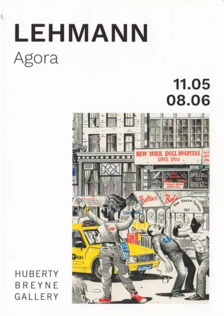 Rare et superbe Invitation LEHMANN - Agora - Galerie Huberty Breyne