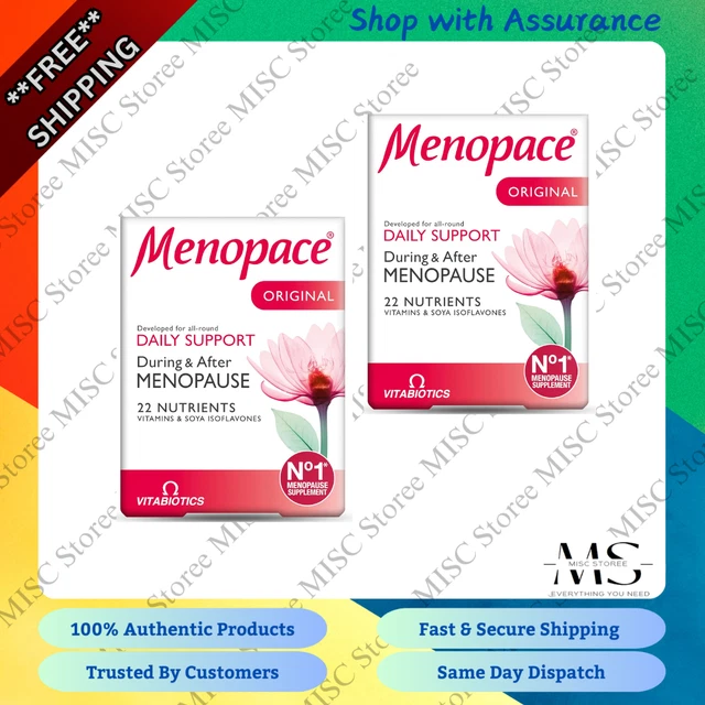 2X VITABIOTICS MENOPACE Supplement for Women 30 Tabs New £9.99