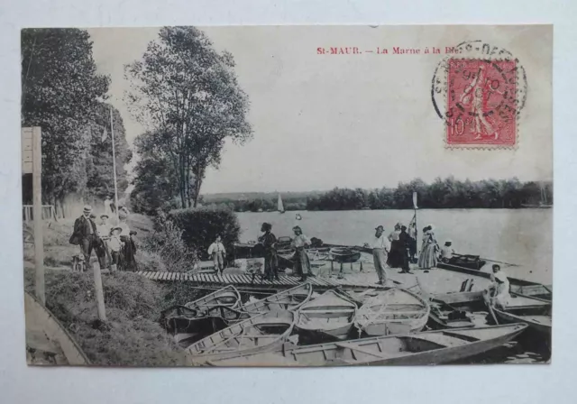 Cpa - Saint Maur - La Marne A La Pie