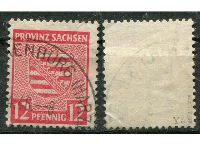 SBZ, Provinz Sachsen,79Y gestempelt, geprüft Modry
