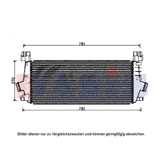 Intercooler Para Volkswagen Jetta Golf 1,8 T MK4 Perno En El Lado De Aluminio Montado