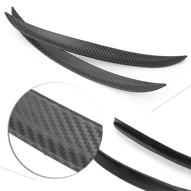 Pair Carbon Fiber Style Car Truck ABS Fender Flare Wheel Lip Body Universal Kit