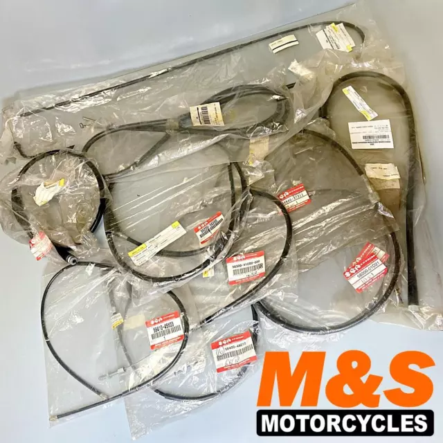 Suzuki Motorcycle Cables Job lot 12 x OEM GS500 650 850 1000, GSXR750 1100 AP50