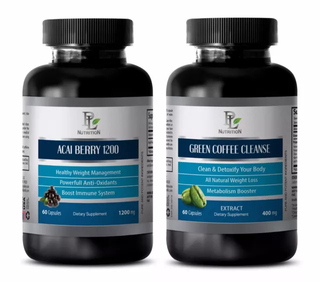 Energy supplement all natural - ACAI BERRY – GREEN COFFEE CLEANSE COMBO - acai
