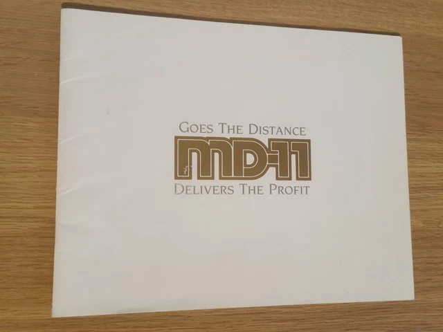 McDonnell Douglas MD-11 Aircraft Airliner Prestige Brochure 1985