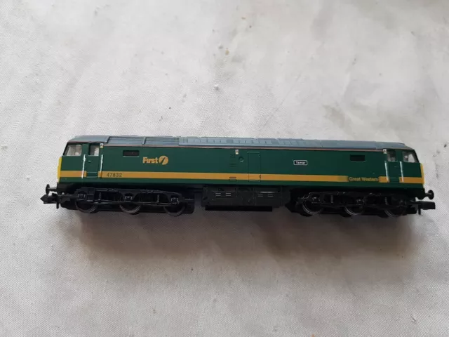 A First Class 47 Diesel Locomotive In N Gauge By Graham Farish Boxed Fully...