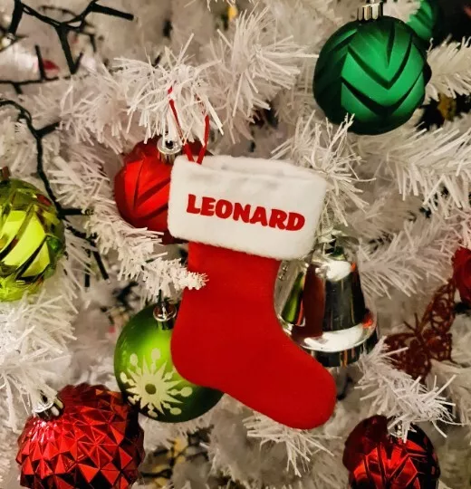 Mini Christmas Stockings Handmade and Personalised-Felt Christmas Tree Stocking
