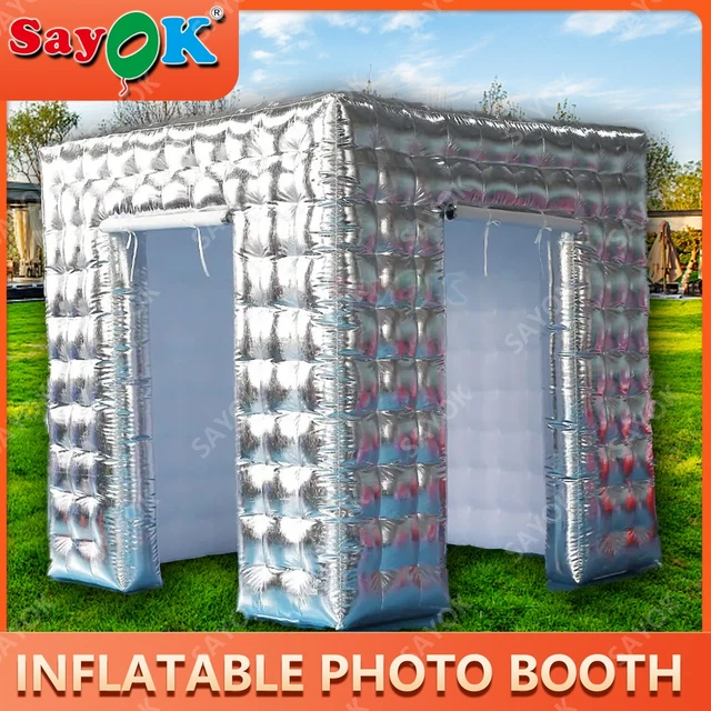 Cabina de fotos inflable Sayok para club cabina de fotos inflable evento inflable