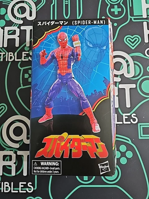 Spider-Man Hasbro Marvel Legends Series 60th Anniversary Japanese 15,2 Cm Actionfiguren, 6 Zubehörteile, F3459, Mehrfarbig