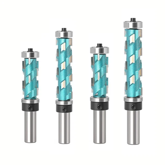 12 mm tige flush garniture spirale double roulement morsure routeur pour le trav