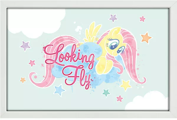 MY LITTLE PONY LOOKING FLY 13x19 FRAMED GELCOAT POSTER CARTOON CLASSIC MLP GIFT!