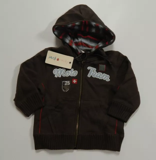 JACK & MILLY Boys Hoodie Jacket Size 1 BRAND NEW NWT