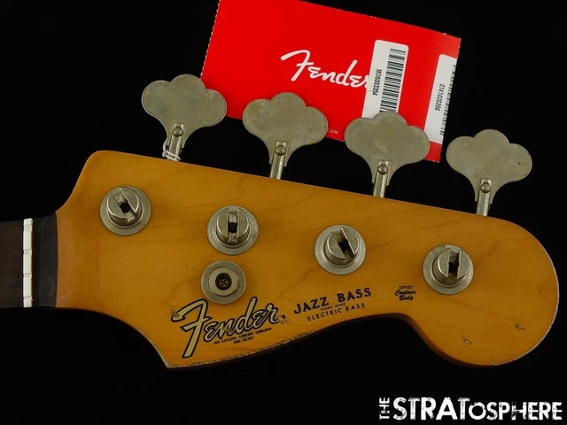 Fender Flea Road Worn Jazz BASS NECK + TUNERS, Rosewood Nitro Finish Relic
