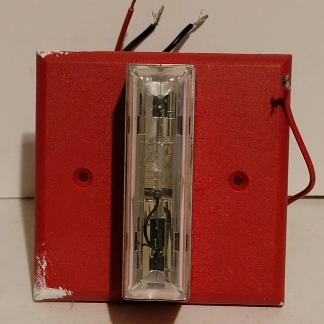 Gentex GXS-4-15/75WR 15/75WR Red Fire Alarm Strobe Light - Used, Fully Functional