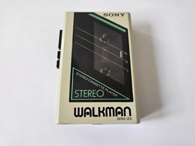 Sony WM-23 Color WHITE Japan Made WALKMAN for PARTS