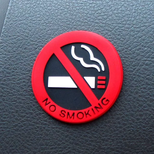 1x Car Sticker Decal Funny No Smoking Red Sign Vinyl Stickers Warning Mark Parts