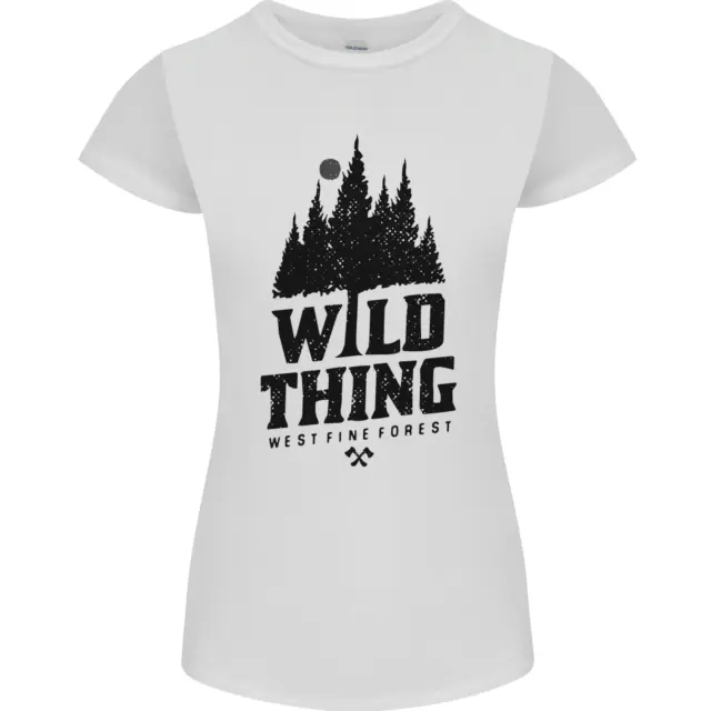 T-shirt da donna Hiking Wild Thing Camping Rambling Outdoors taglio petite