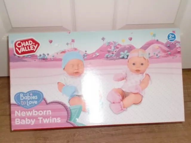 Chad Valley Babies Newborn Twin Dolls - BNIB