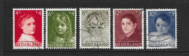 Netherlands 1957 - Child Welfare Stamps - Child Portraits - Lightly Used