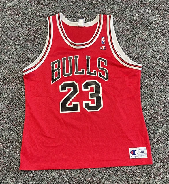 VINTAGE CHAMPION CHICAGO Bulls Michael Jordan Jersey Size 48 NBA