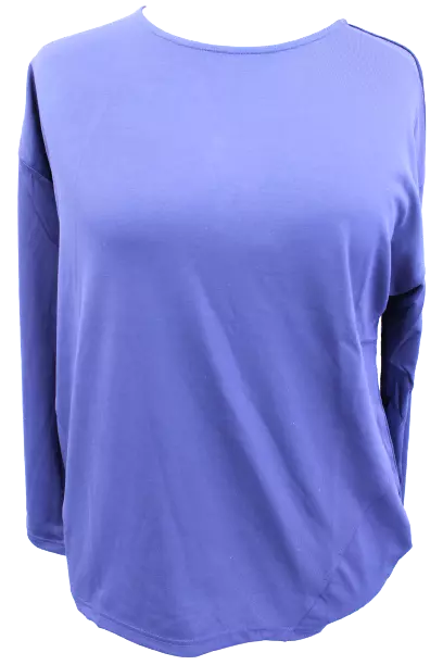 Sheego Camiseta de Mujer Suéter Jersey Camisa Azul Oscuro Talla Especial Top