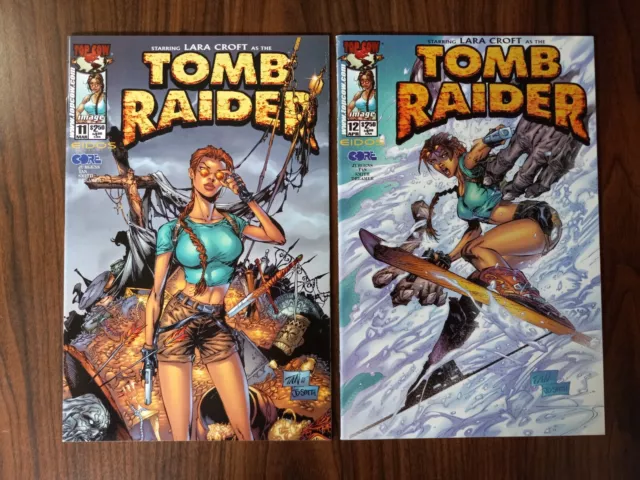 Tomb Raider (Vol 1 1999)  11 & 12  "Chasing Shangri-La"  (1st Prints)