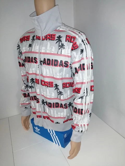 ADIDAS ORIGINALS NIGO Men's LA Palm Tree Print Firebird Track